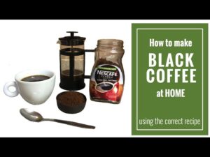How to Make Black Coffee at Home